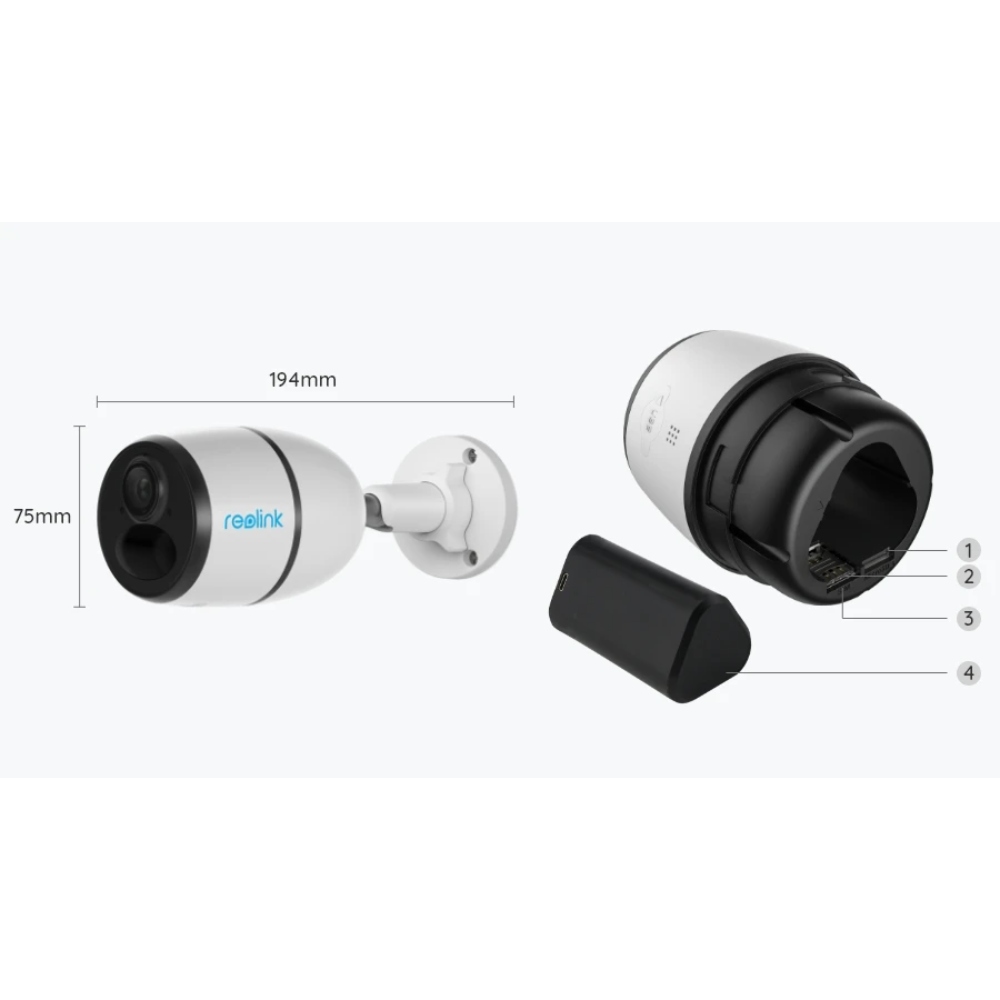 CAMARA GO PLUS 4G 2K / SMART / INALAMBRICA / VISION NOCTURNA / ZOOM DIGITAL 16X REOLINK