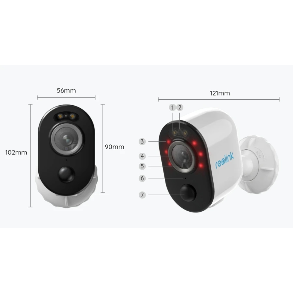 CAMARA WIFI ARGUS 3 PRO 2K INALAMBRICA / SMART / VISION NOCTURNA / WATERPROOF / ZOOM DIGITAL REOLINK