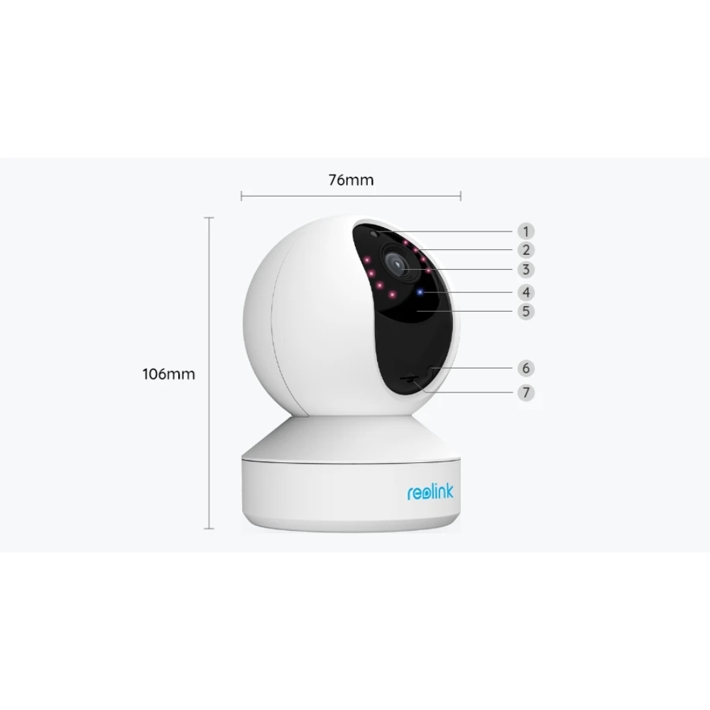 CAMARA IP WIFI E1 PRO 4MP / SMART / PT REOLINK