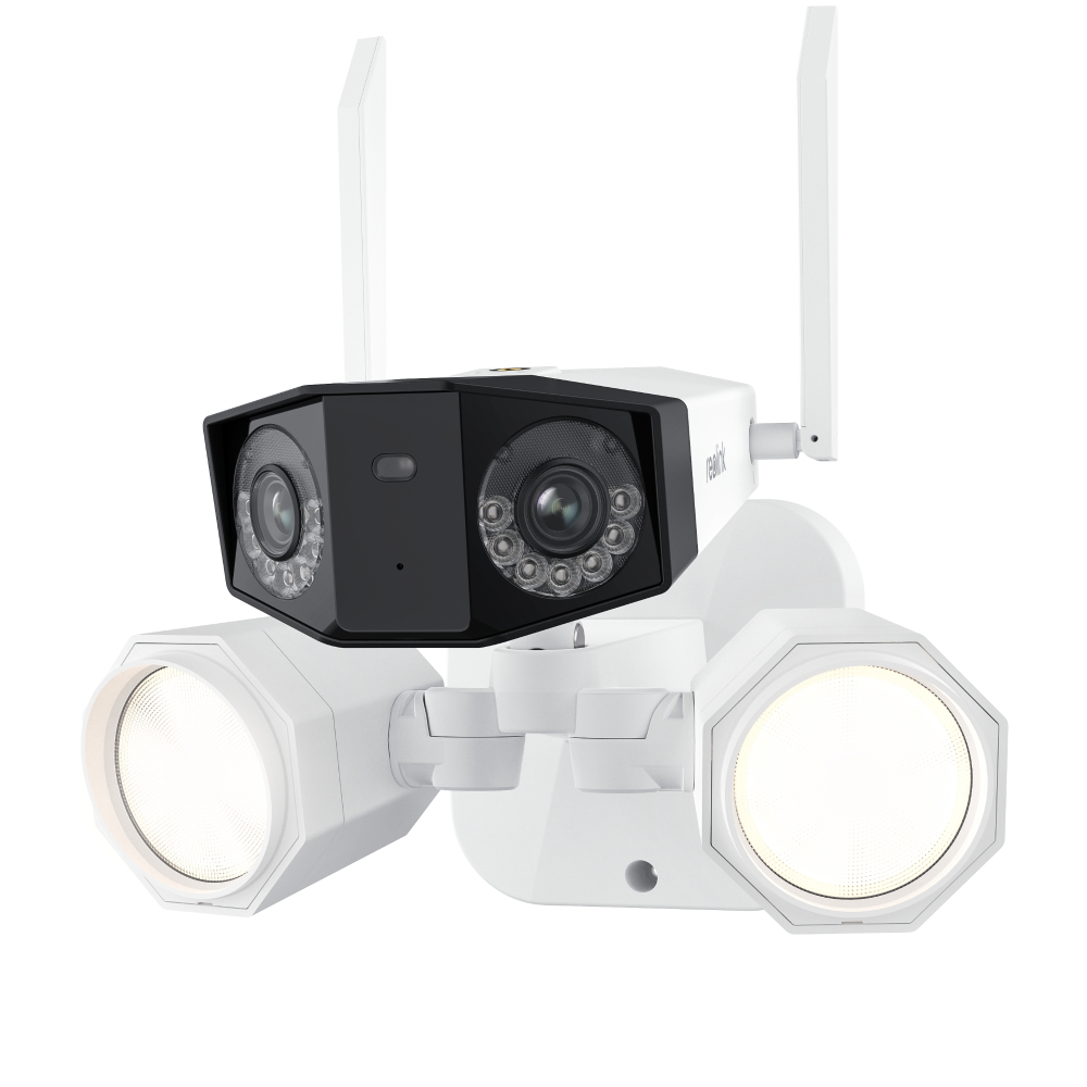 CAM SEGURIDAD EXT WIFI 4K 180 CON REFLECTORES. 1800 LUMENES IP66 REOLINK  DUO FLOODLIGHT WIFI