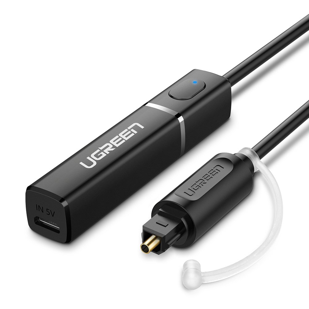 ADAPTADOR AUDIO OPTICO DIGITAL TRANSMISOR BLUETOOTH A2DP 5.0 UGREEN CM150