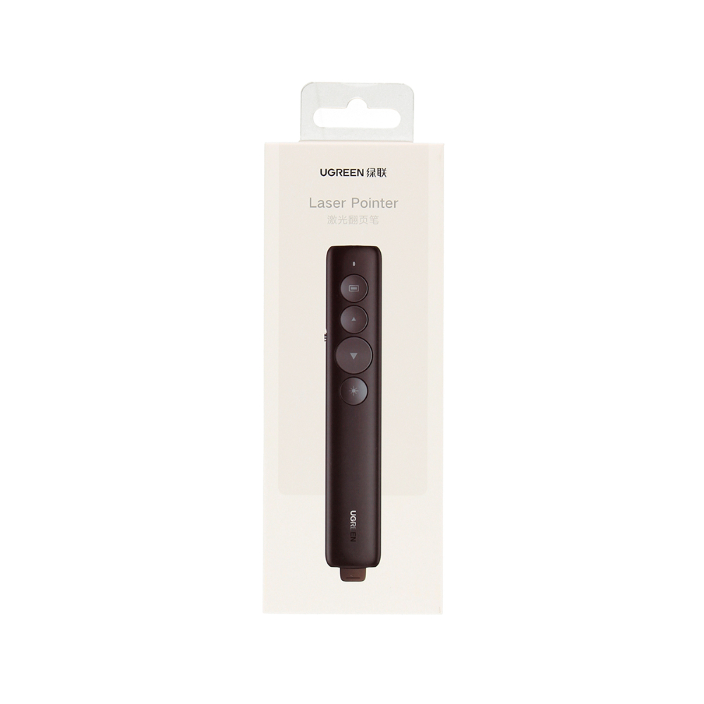 PRESENTADOR LASER INALAMBRICO USB-A 3.0 NEGRO UGREEN LP479