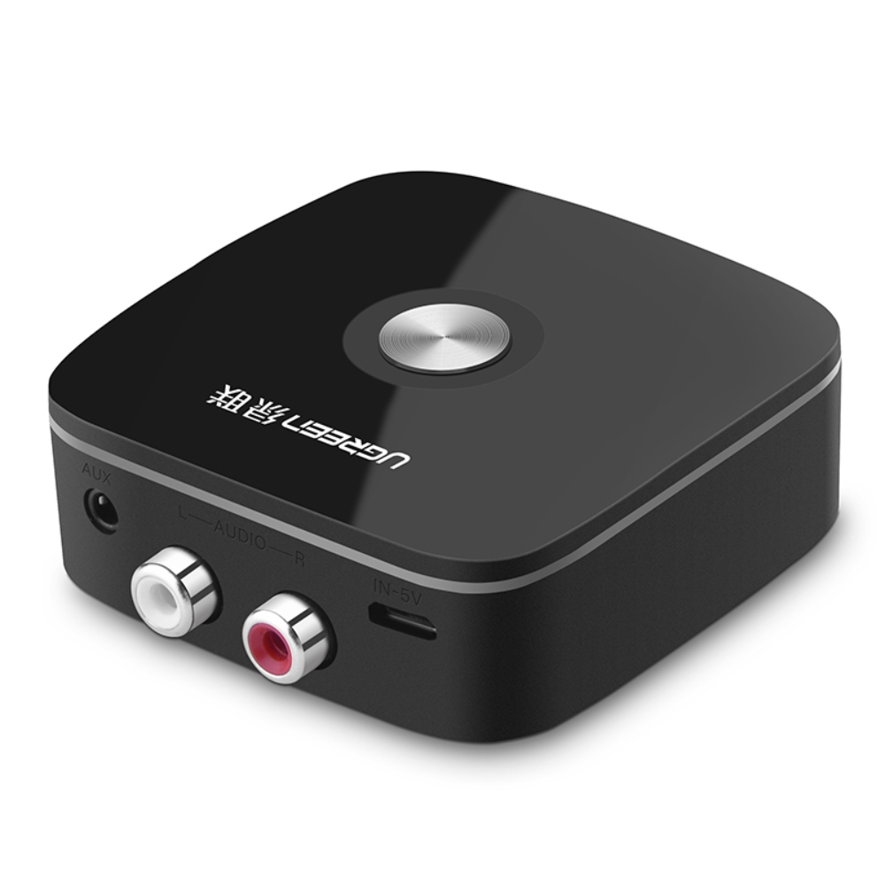 RECEPTOR BLUETOOTH 5.1 / 2RCA /AUX NEGRO UGREEN CM106