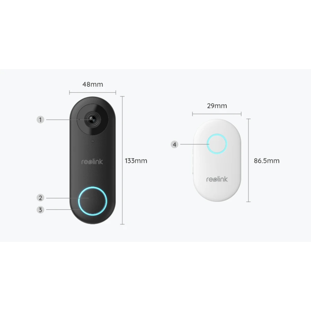 TIMBRE INALAMBRICO WI FI  CON VIDEO CAMARA HD 5MP DETECCION DE PERSONAS FUNCIONA C/ NVR