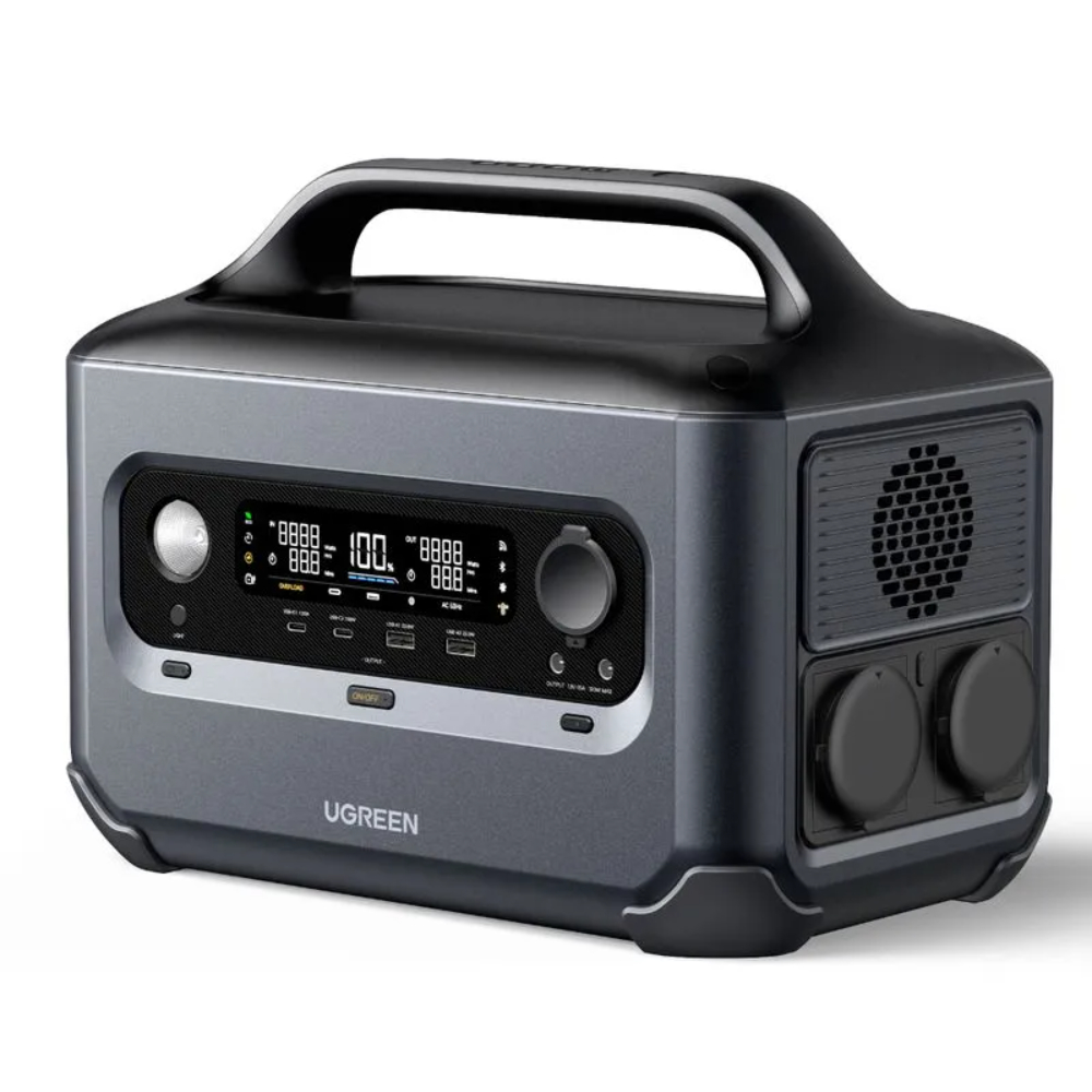 ESTACION DE ENERGIA PORTATIL 1024WH 40AH/ CARGA SOLAR 400W MAX / SALIDA AC 1200WX2 UGREEN GS1200