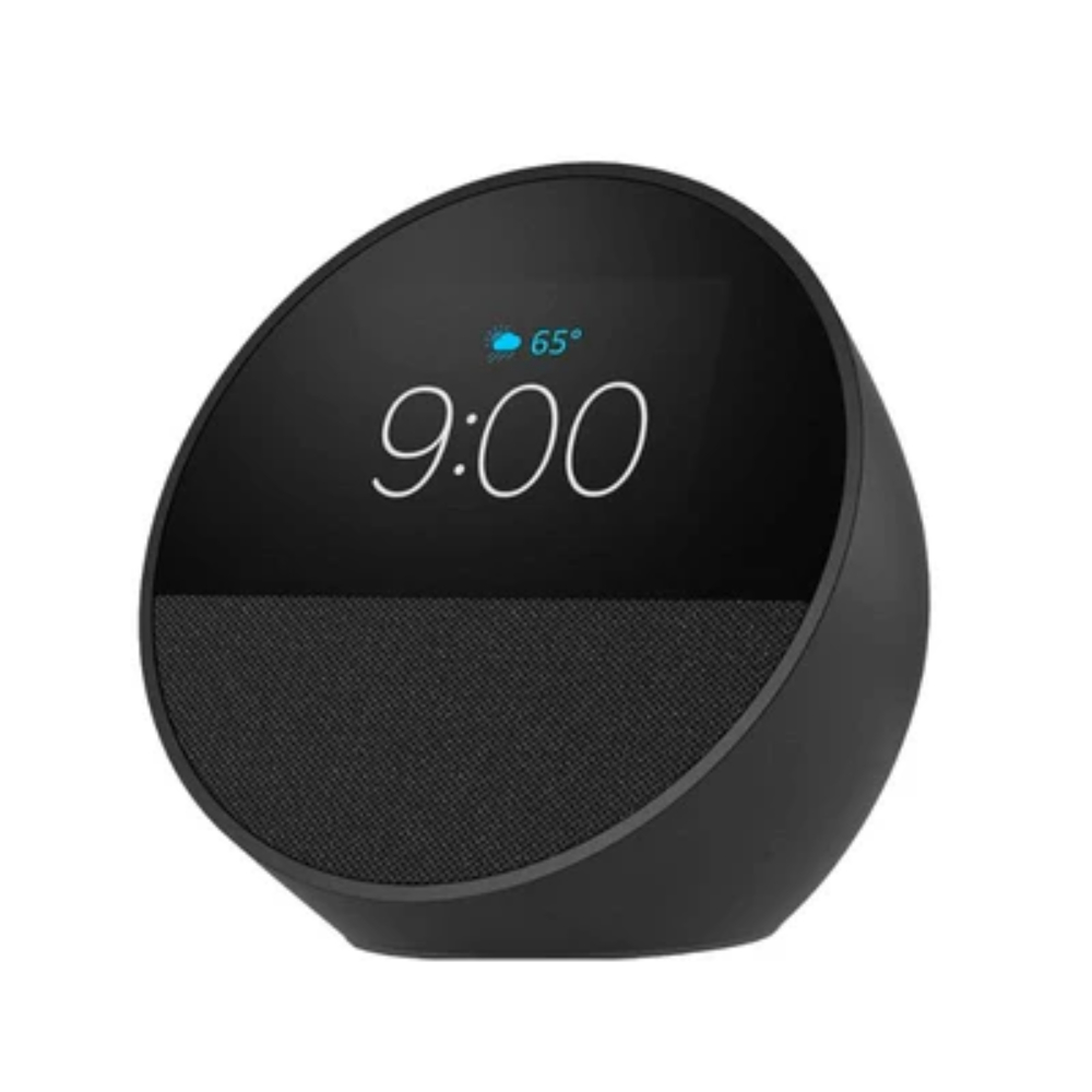 ECHO SPOT (2024 RELEASE) SMART ALARM CLOCK VIBRANT SOUND + ALEXA BLACK 840268963422