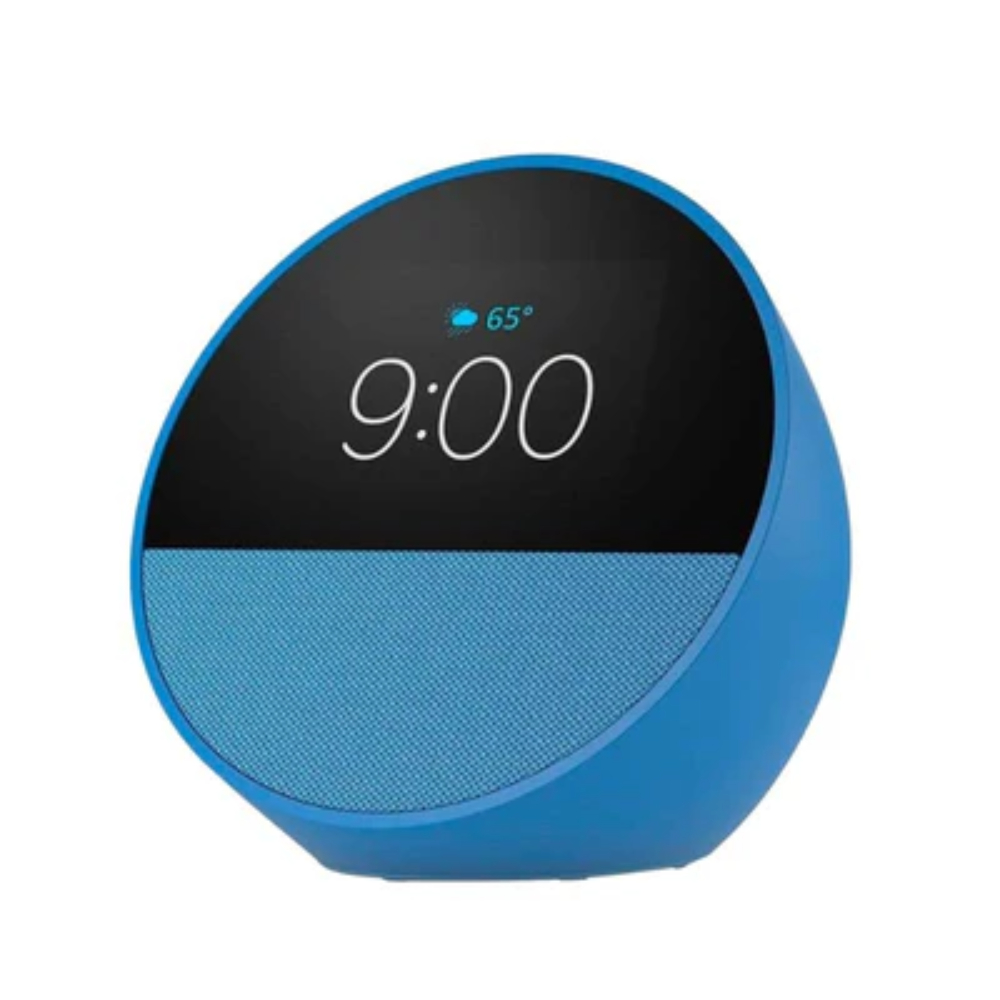 ECHO SPOT (2024 RELEASE) SMART ALARM CLOCK VIBRANT SOUND + ALEXA BLUE 840268974282