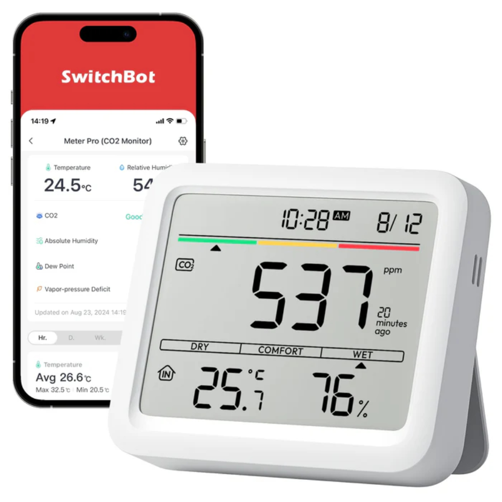 MONITOR AMBIENTAL INTELIGENTE 5 EN 1 SWITCHBOT METER PRO