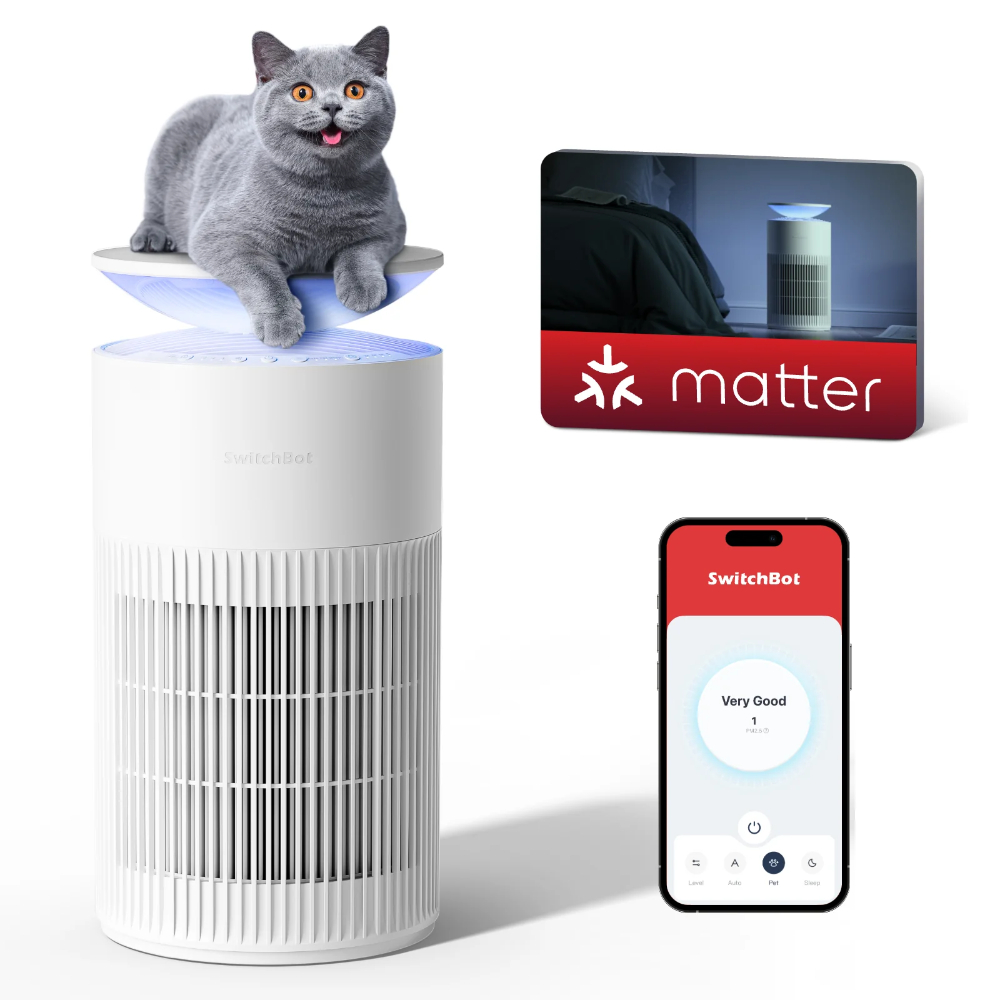 PURIFICADOR DE AIRE P/ ELIMINAR PELO DE MASCOTAS SWITCHBOT AIR PURIFIER
