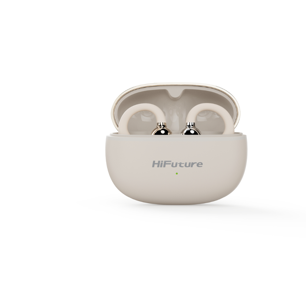 AUDIFONOS TWS TIPO CLIP FLEXCLIP CHAMPAGNE GOLD HIFUTURE