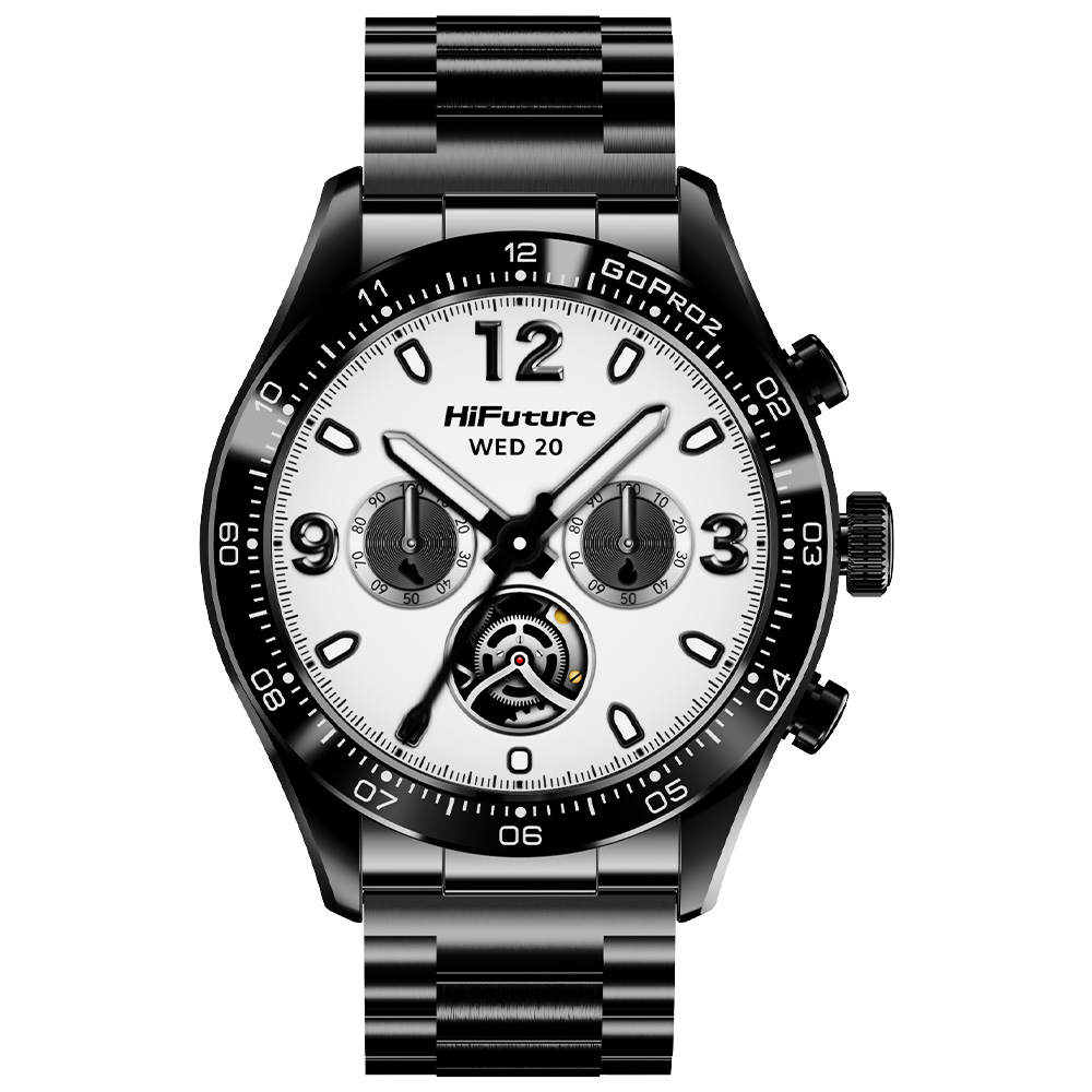 SMARTWATCH GO PRO2 METALICO NEGRO WATERPROOF PANTALLA 1.32 PULGADAS AMOLED HIFUTURE HSSW12BK