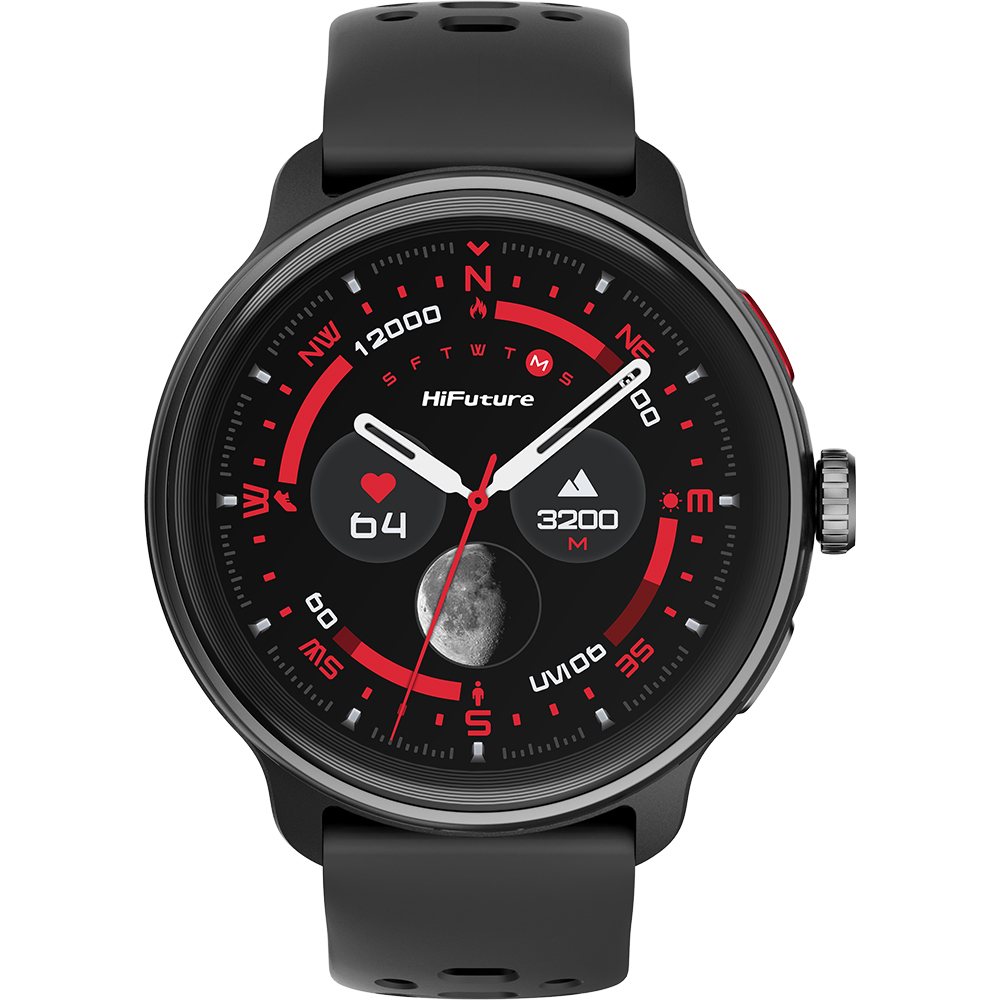 SMARTWATCH VELA NEGRO WATERPROOF PANTALLA 1.43 PULGADAS AMOLED HIFUTURE HSSW14BK