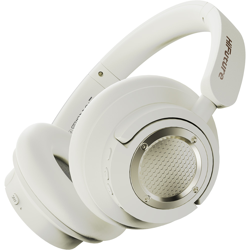 AUDIFONOS FUTURETOUR X / COLOR CHAMPAGNE / OVER-EAR ANC HIBRIDO / BT 5.4 / +35 HRS HIFUTURE HEH1CG
